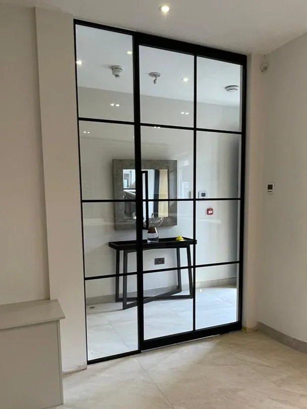 Pivot aluminium door
